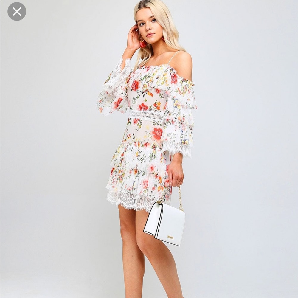 Alice & Olivia Santos Cold Shoulder Dress